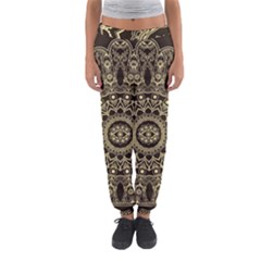 Hamsa-hand-drawn-symbol-with-flower-decorative-pattern Women s Jogger Sweatpants by Salman4z