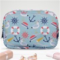 Nautical-marine-symbols-seamless-pattern Make Up Pouch (Small) View1