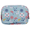 Nautical-marine-symbols-seamless-pattern Make Up Pouch (Small) View2