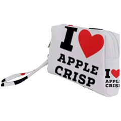 I Love Apple Crisp Wristlet Pouch Bag (small) by ilovewhateva