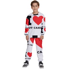 I Love Hot Cakes Kids  Sweatshirt Set by ilovewhateva