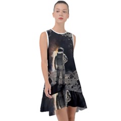 Astronaut Space Walk Frill Swing Dress by danenraven