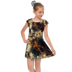 Science Fiction Background Fantasy Kids  Cap Sleeve Dress by danenraven