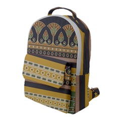 Seamless-pattern-egyptian-ornament-with-lotus-flower Flap Pocket Backpack (large) by Salman4z