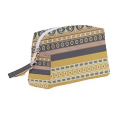 Seamless-pattern-egyptian-ornament-with-lotus-flower Wristlet Pouch Bag (medium) by Salman4z