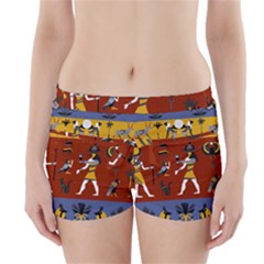 Ancient-egyptian-religion-seamless-pattern Boyleg Bikini Wrap Bottoms by Salman4z