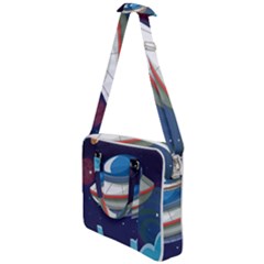 Ufo-alien-spaceship-galaxy Cross Body Office Bag by Salman4z