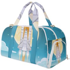 Space-exploration-illustration Burner Gym Duffel Bag by Salman4z