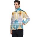 Space-exploration-illustration Men s Bomber Jacket View3