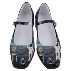 Alien-astronaut-scene Women s Mary Jane Shoes by Salman4z