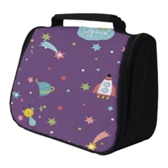 Space-travels-seamless-pattern-vector-cartoon Full Print Travel Pouch (small) by Salman4z