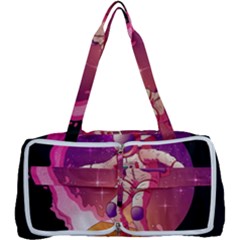 Astronaut-spacesuit-standing-surfboard-surfing-milky-way-stars Multi Function Bag by Salman4z