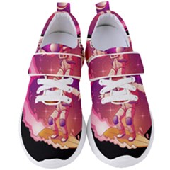 Astronaut-spacesuit-standing-surfboard-surfing-milky-way-stars Women s Velcro Strap Shoes by Salman4z