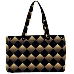 Golden Chess Board Background Canvas Work Bag by pakminggu