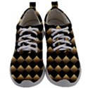 Golden Chess Board Background Mens Athletic Shoes View1