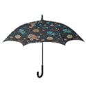 Space-seamless-pattern Hook Handle Umbrellas (Large) View3