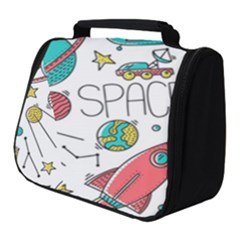 Space-cosmos-seamless-pattern-seamless-pattern-doodle-style Full Print Travel Pouch (small) by Salman4z