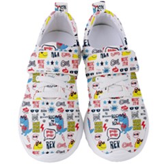 Monster-cool-seamless-pattern Women s Velcro Strap Shoes by Salman4z