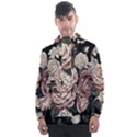 Elegant-seamless-pattern-blush-toned-rustic-flowers Men s Front Pocket Pullover Windbreaker View1