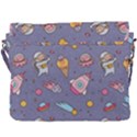 Outer-space-seamless-background Buckle Messenger Bag View3