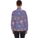 Outer-space-seamless-background Women s High Neck Windbreaker View2