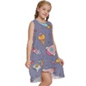 Outer-space-seamless-background Kids  Frill Swing Dress View3