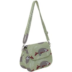 Sloths-pattern-design Saddle Handbag by Salman4z