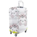 Cat-with-bow-pattern Luggage Cover (Medium) View2