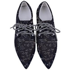 Mathematical-seamless-pattern-with-geometric-shapes-formulas Pointed Oxford Shoes by Salman4z