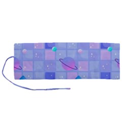 Seamless-pattern-pastel-galaxy-future Roll Up Canvas Pencil Holder (m) by Salman4z