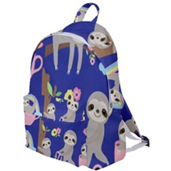 Hand-drawn-cute-sloth-pattern-background The Plain Backpack by Salman4z