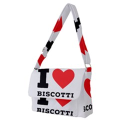 I Love Biscotti Full Print Messenger Bag (m) by ilovewhateva