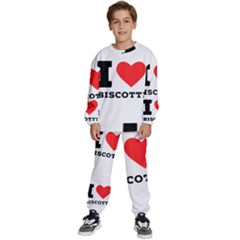 I Love Biscotti Kids  Sweatshirt Set by ilovewhateva