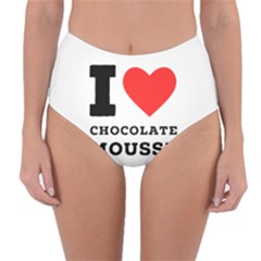 I Love Chocolate Mousse Reversible High-waist Bikini Bottoms by ilovewhateva