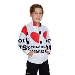 I Love Chocolate Mousse Kids  Windbreaker by ilovewhateva
