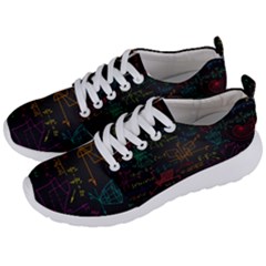 Mathematical-colorful-formulas-drawn-by-hand-black-chalkboard Men s Lightweight Sports Shoes by Salman4z