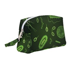 Bacteria-virus-seamless-pattern-inversion Wristlet Pouch Bag (medium) by Salman4z