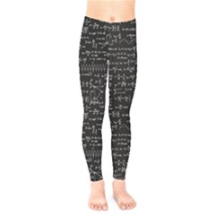 Math-equations-formulas-pattern Kids  Leggings by Salman4z