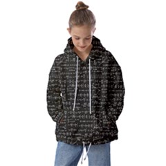 Math-equations-formulas-pattern Kids  Oversized Hoodie by Salman4z