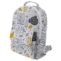 Doodle-seamless-pattern-with-autumn-elements Flap Pocket Backpack (small) by Salman4z