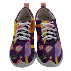 Exotic-seamless-pattern-with-parrots-fruits Women Athletic Shoes by Salman4z