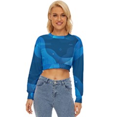 Abstract-classic-blue-background Lightweight Long Sleeve Sweatshirt by Salman4z