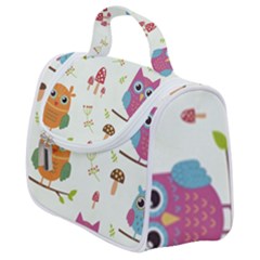 Forest-seamless-pattern-with-cute-owls Satchel Handbag by Salman4z