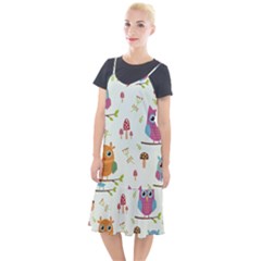 Forest-seamless-pattern-with-cute-owls Camis Fishtail Dress by Salman4z