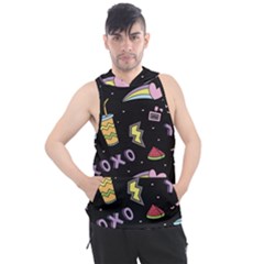 Cute-girl-things-seamless-background Men s Sleeveless Hoodie by Salman4z