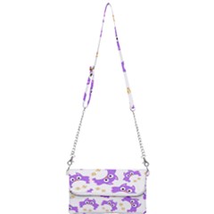 Purple-owl-pattern-background Mini Crossbody Handbag by Salman4z