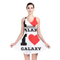 I Love Galaxy  Reversible Skater Dress by ilovewhateva