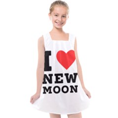 I Love New Moon Kids  Cross Back Dress by ilovewhateva