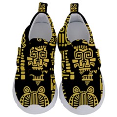 American-golden-ancient-totems Kids  Velcro No Lace Shoes by Salman4z