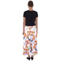 Cute-colorful-owl-cartoon-seamless-pattern Flared Maxi Skirt View2